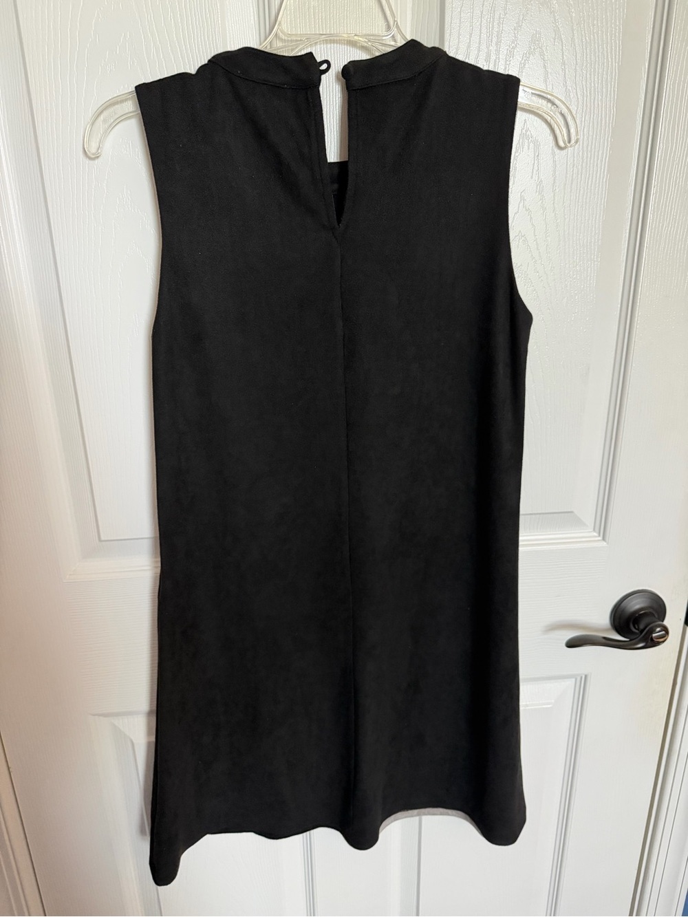 JB by Julie Brown Black & Gray Blocked Sleeveless faux suede Mini Dress Small - Picture 2 of 4